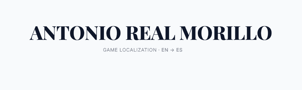 Antonio Real Morillo, traductor de videojuegos EN-ES